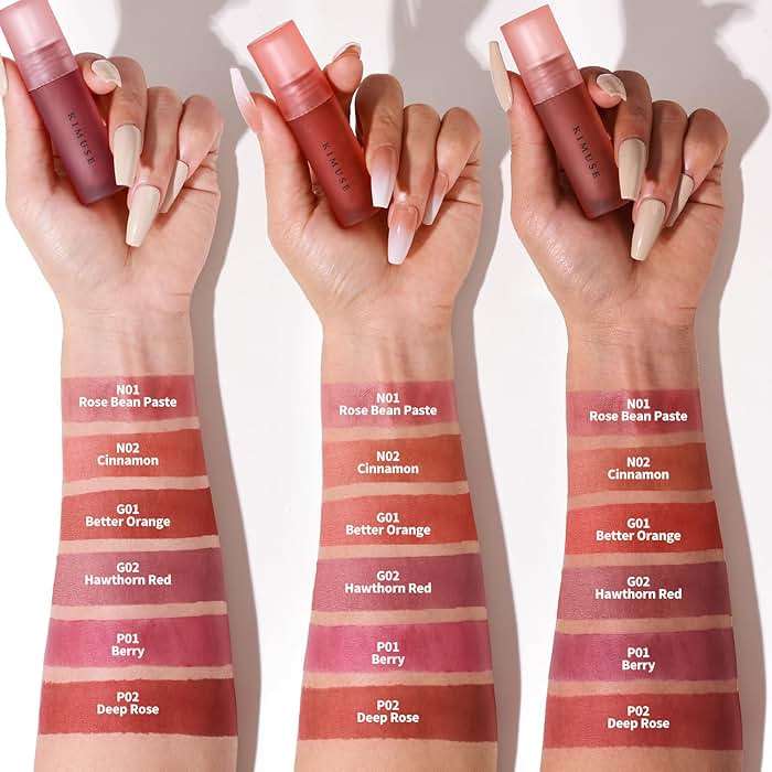 KIMUSE Water Gel Lip Tint 6 Colors Set, Highly Pigmented Long Lasting Moisturizing Glossy Lip Stains, Hydrate Lightweight Lip Gloss Makeup - Image 6