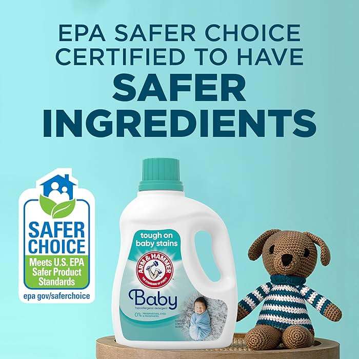 ARM & HAMMER Baby, 77 Loads Hypoallergenic Liquid Laundry Detergent, 100.5 fl oz - Image 3