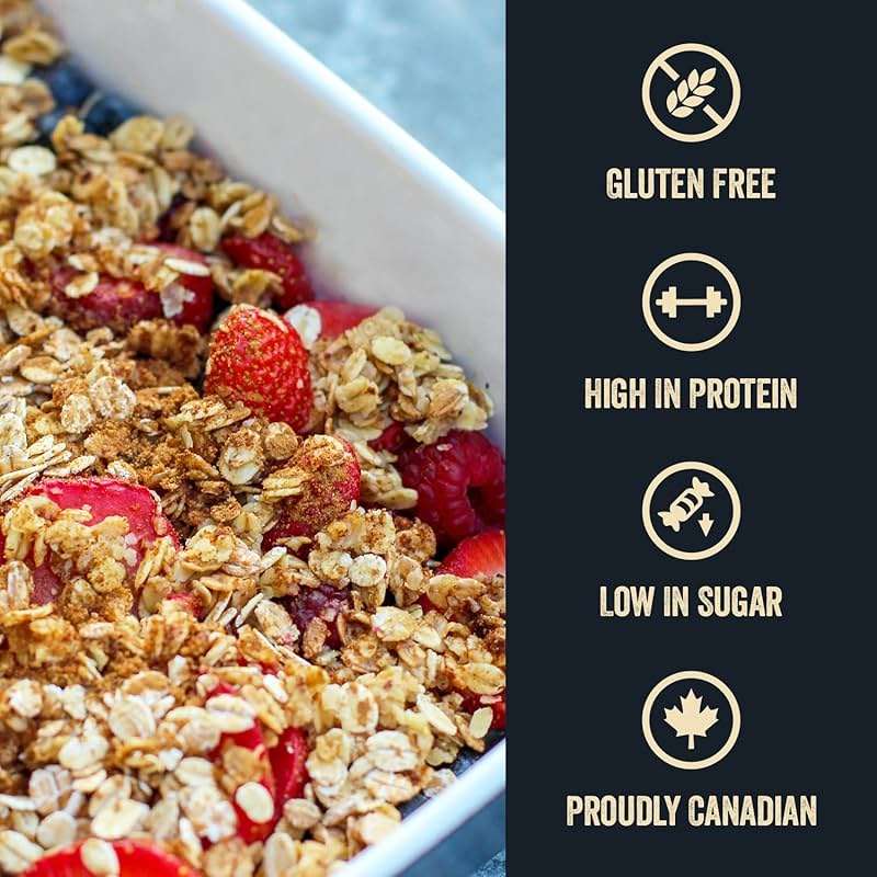 Stoked Oats - Stone Age High Protein, Low Sugar Breakfast - Gluten Free, High Fiber, Non GMO Oatmeal - Perfect for overnight oats (11.3oz) - Image 6