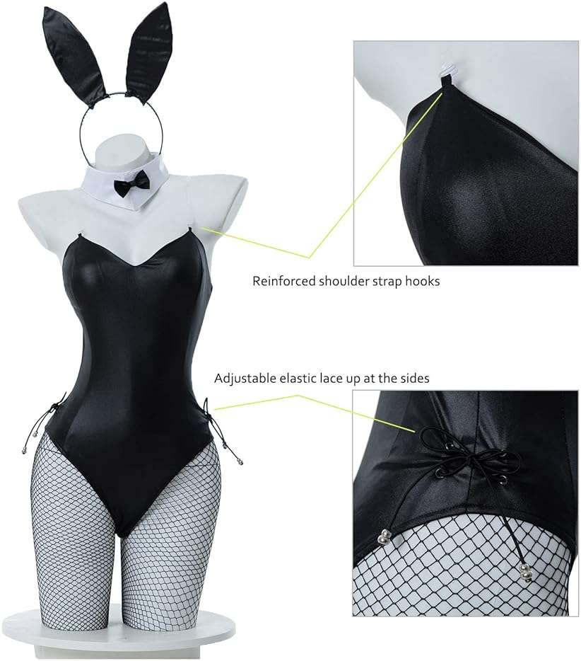 CR ROLECOS Bunny Costume Women Bunny Suit Cosplay Lingerie Adult Halloween Costumes - Image 2