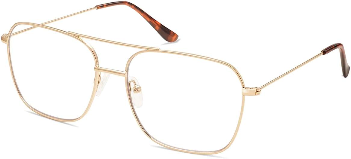 AMOMOMA Retro Reading Glasses for Women Men Aviator Square Blue Light Computer Womens Reader 1.50 2.00 AM6076 - Image 3
