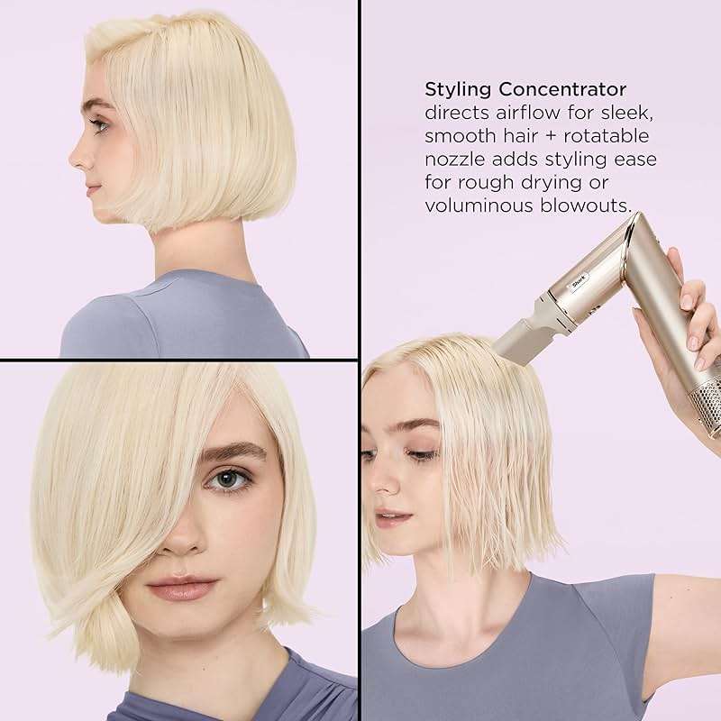 Shark FlexStyle | Air Multi-Styler & Drying System | Hair Dryer Brush for Blowouts with Coanda Auto- Wrap Curlers, Oval Brush, Curl-Defining Diffuser & Concentrator Attachment | Stone | HD435 - Image 7