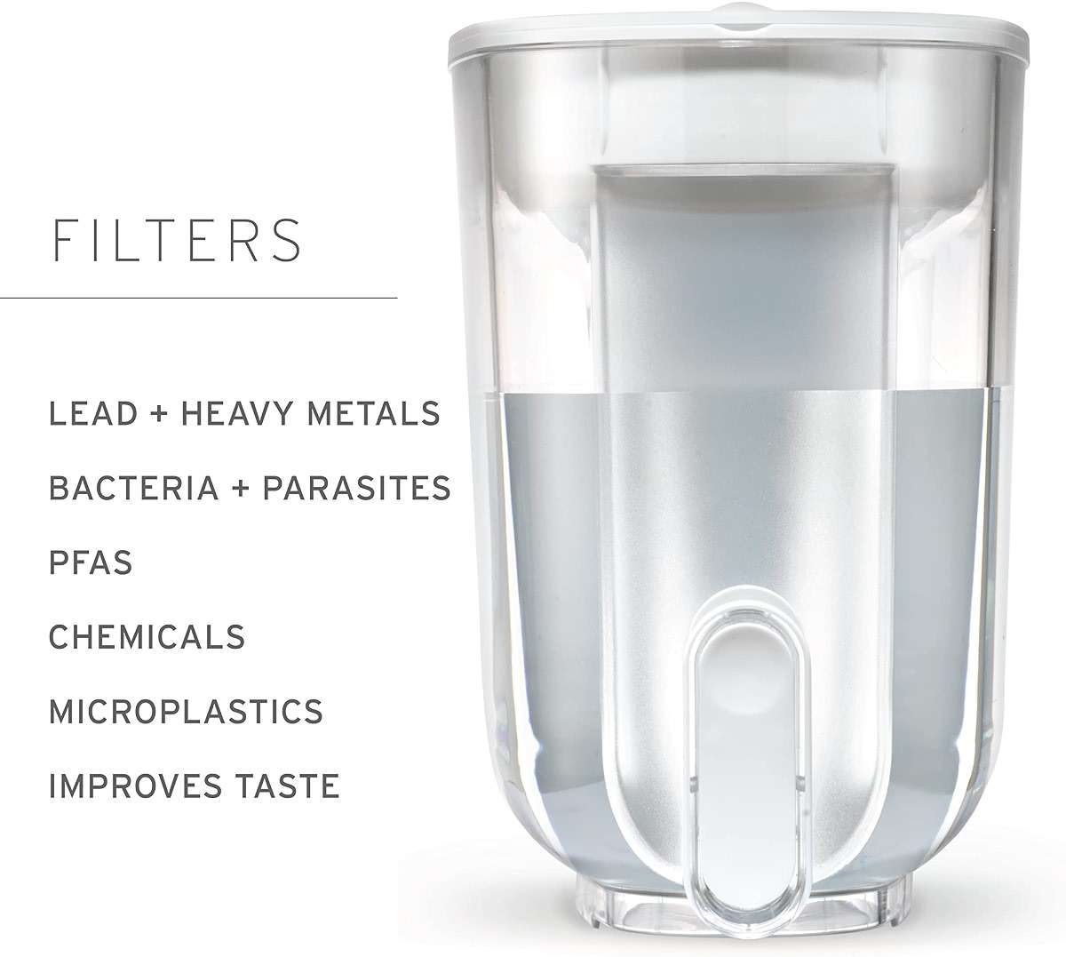 LifeStraw Home — Water Filter Dispenser, 18-Cup, Stormy Blue - Image 4