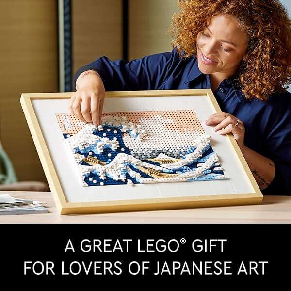 LEGO Art Hokusai The Great Wave Framed Japanese Wall Art Building Set - Unique Wall Decor for Home, Room, or Office - Fun Activity for Adults, Ages 18+ - Gift for Men and Women - 31208 - Image 6