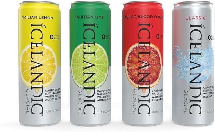 Icelandic Glacial Sparkling Water, Tahitian Lime, 330 ml / 11.1 Fl Oz Cans (Pack of 10) - Image 4