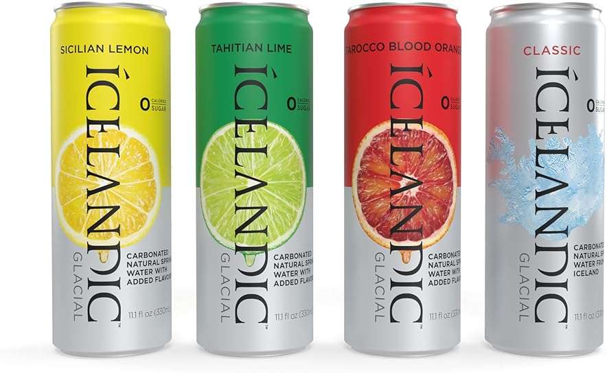 Icelandic Glacial Sparkling Water, Sicilian Lemon, 330 ml / 11.1 Fl Oz Cans (Pack of 10) - Image 4