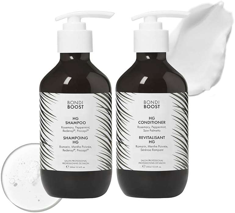 BondiBoost HG Anti-Thinning Shampoo Conditioner Set [10.14 fl oz each], Clinically Tested to Promote Fuller + Thicker-Looking Hair for Women & Men, Procapil, Redensyl & Rosemary Formula, Sulfate-Free - Image 1