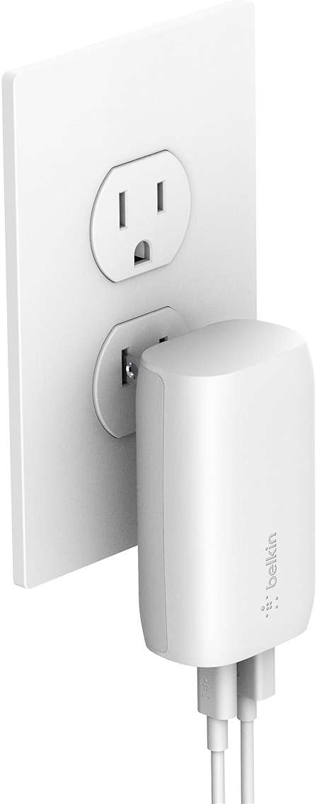 Belkin USB-C Wall Charger 32W with C to C Cable Included, PD & 20W USB-C & 12W USB-A Ports - Image 4