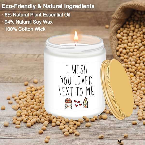 Homsolver Gifts for Women, Birthday Gifts for Women, Friendship Gift for Woman, Best Friend, Her, BFF, Sister, Bestie, Mom, Coworker, Friend - Funny Lavender Scented Candles - Image 3