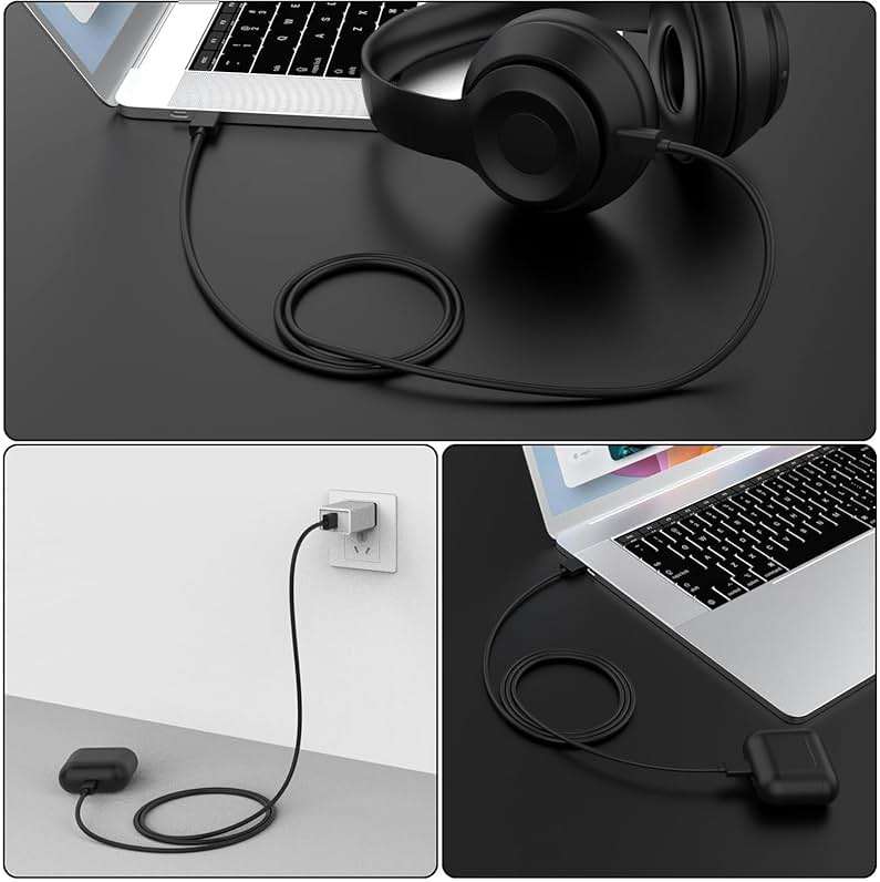 USB Type C Charging Cable for TOZO T20, T18, T12, T12 Pro, T10, T9, NC9, NC7, NC2, X1, A1, A2, A3, NC9 Pro, W3, for Beats Studio Buds, Solo Buds, for JBL Charge 6, 5, 4, Flip 7, 6, 5, Pulse 5, 4 - Image 6