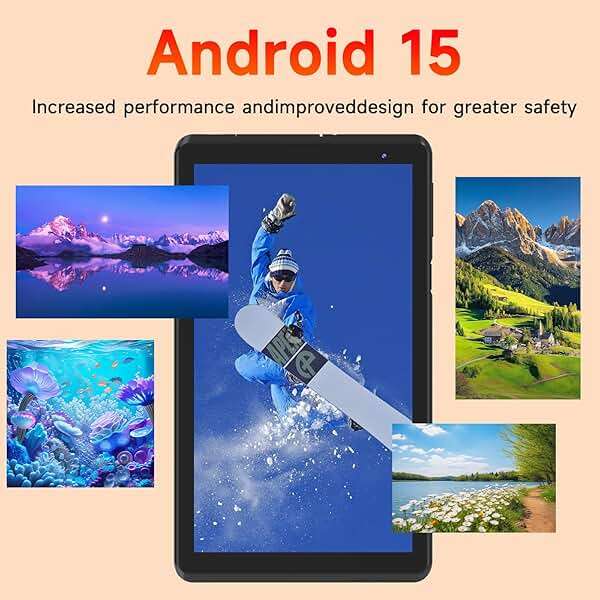 BYANDBY Tablet 7 inch Android 15.0 Tablet, 8GB+32GB ROM （1TB Expand）, Quad-Core, WiFi, GMS, Dual Camera, Educational, Games （Black） - Image 2