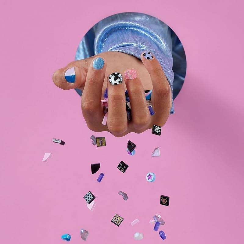 LEGO DOTS Extra DOTS Series 8 – Glitter and Shine 41803, Tiles Set for Bracelets, Message Boards, Room Décor, Bag Tags, Kids Arts and Crafts Kit - Image 4