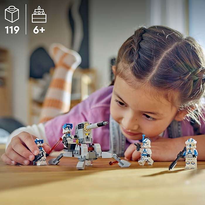 LEGO Star Wars 501st Clone Troopers Battle Pack Toy Set, Buildable AV-7 Anti Vehicle Cannon, with 4 Clone Trooper Minifigures, Portable Travel Toy, Great Birthday Gift for Kids Ages 6 and Up, 75345 - Image 2