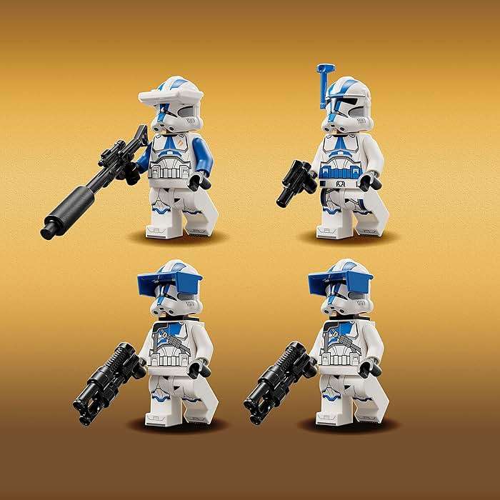 LEGO Star Wars 501st Clone Troopers Battle Pack Toy Set, Buildable AV-7 Anti Vehicle Cannon, with 4 Clone Trooper Minifigures, Portable Travel Toy, Great Birthday Gift for Kids Ages 6 and Up, 75345 - Image 4