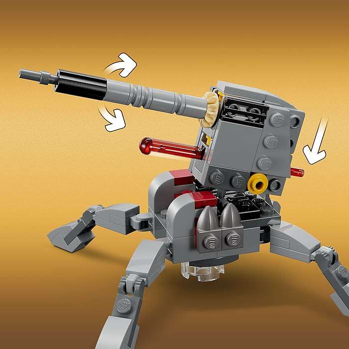 LEGO Star Wars 501st Clone Troopers Battle Pack Toy Set, Buildable AV-7 Anti Vehicle Cannon, with 4 Clone Trooper Minifigures, Portable Travel Toy, Great Birthday Gift for Kids Ages 6 and Up, 75345 - Image 5