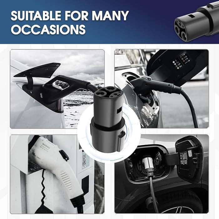 J1772 Charger Adapter Compatible Tesla Model 3/Y/X/S[Security Check ] 80 Amp / 240 AC-Compatible with SAE J1772 Charger[Only for Tesla Car] - Image 5