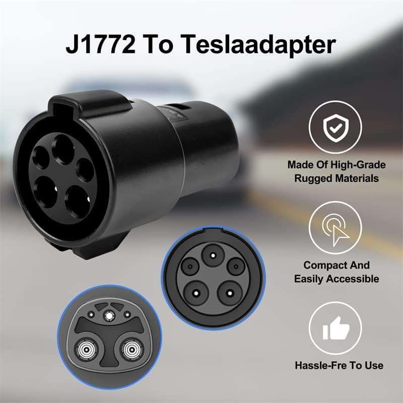 J1772 Charger Adapter Compatible Tesla Model 3/Y/X/S[Security Check ] 80 Amp / 240 AC-Compatible with SAE J1772 Charger[Only for Tesla Car] - Image 8