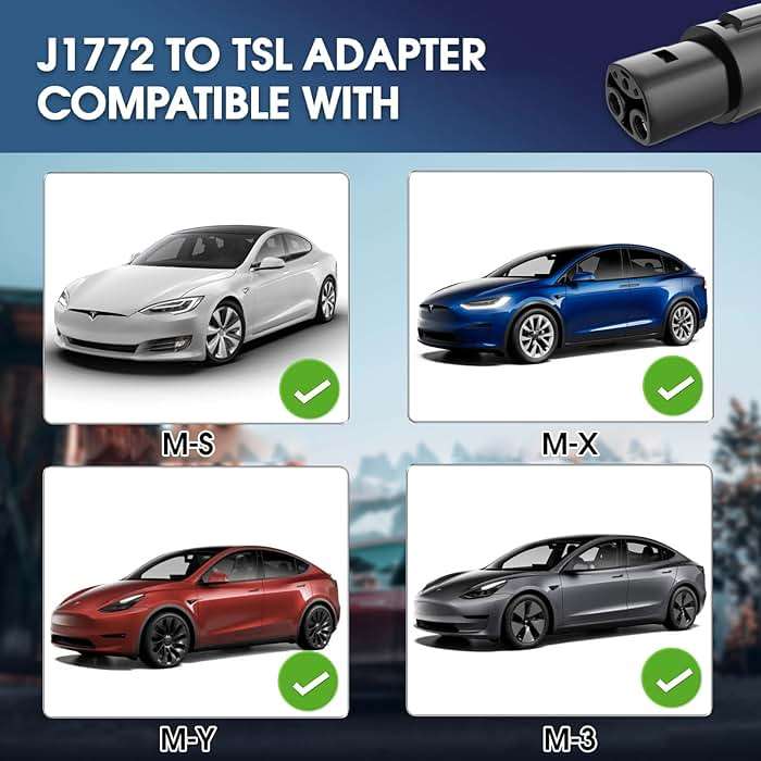 J1772 Charger Adapter Compatible Tesla Model 3/Y/X/S[Security Check ] 80 Amp / 240 AC-Compatible with SAE J1772 Charger[Only for Tesla Car] - Image 9