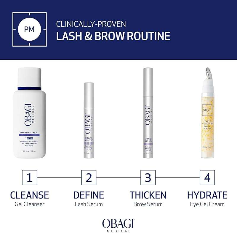 Obagi Nu-Cil Eyebrow Boosting Serum - Ultimate Eyebrow Growth Serum with Hyaluronic Acid - Dermatologist Approved for Thin, Patchy & Over-Tweezed Eyebrows - Fast Absorbing - 6ml - Image 4