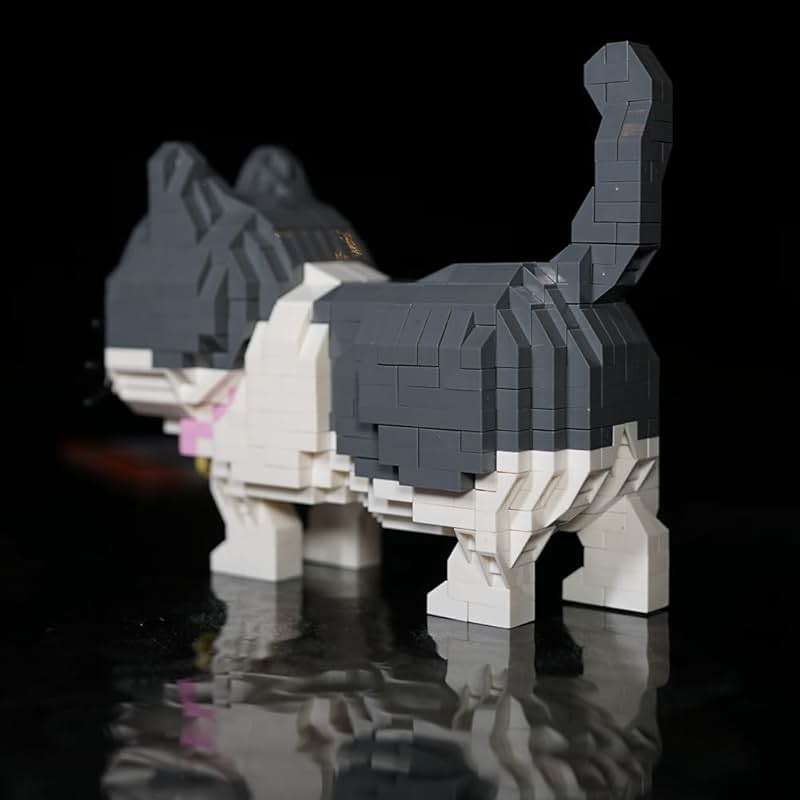 Myweyde Black Cat Building Blocks, Micro Building Blocks Cats, Cute Animal Series Micro Mini Building Blocks Kit, Cat Mini Building Blocks for Boys & Girls (Cat - 673Pcs) - Image 6