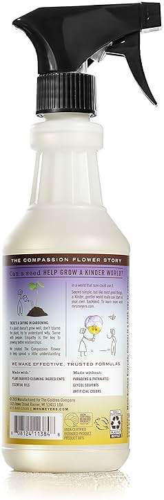 MRS. MEYER'S CLEAN DAY Multi-Surface Everyday Cleaner, Compassion Flower Scent, 16 Fl Oz Bottle - 3 Pack - Image 2