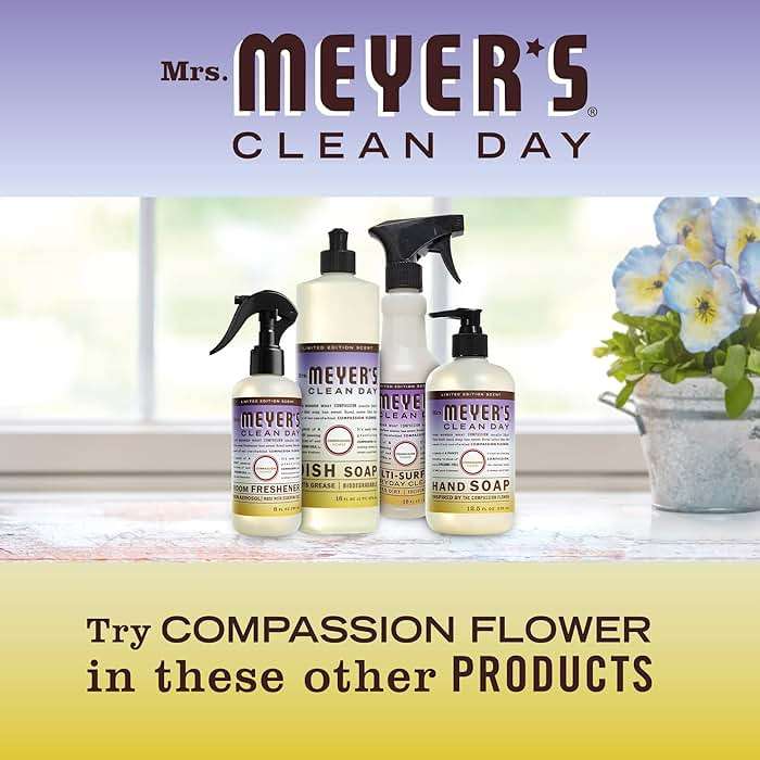 MRS. MEYER'S CLEAN DAY Multi-Surface Everyday Cleaner, Compassion Flower Scent, 16 Fl Oz Bottle - 3 Pack - Image 10