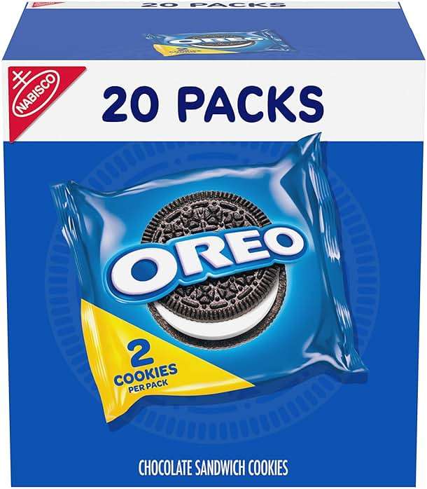 OREO Chocolate Sandwich Cookies, 20 Snack Packs (2 Cookies Per Pack) - Image 1