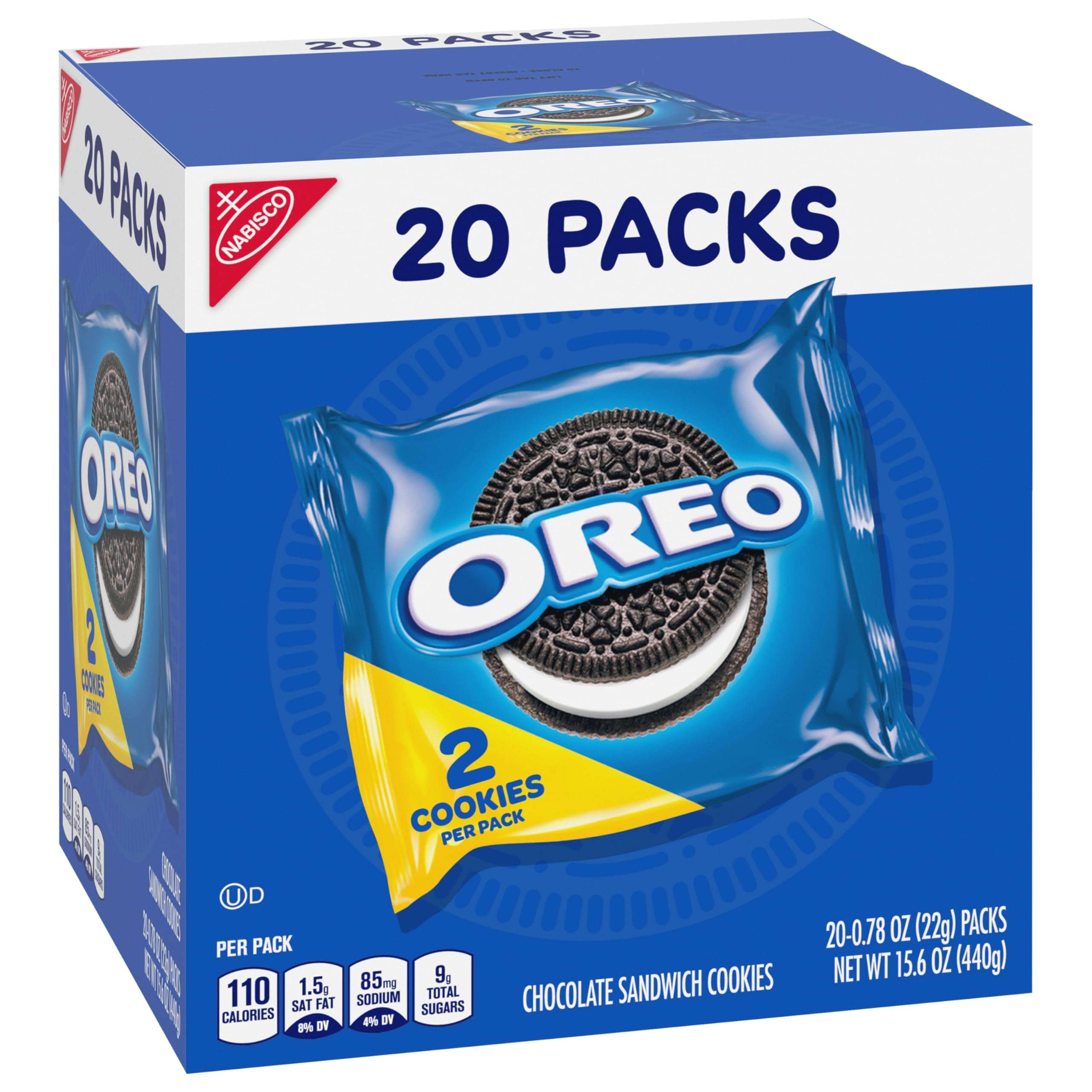 OREO Chocolate Sandwich Cookies, 20 Snack Packs (2 Cookies Per Pack) - Image 15