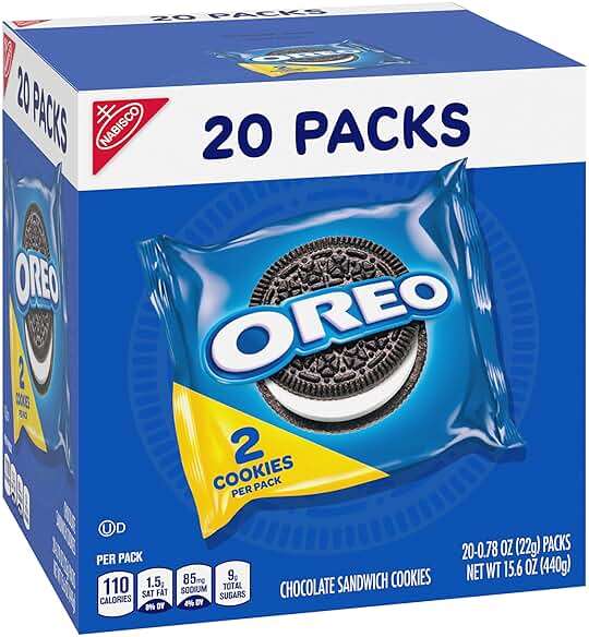 OREO Chocolate Sandwich Cookies, 20 Snack Packs (2 Cookies Per Pack) - Image 15