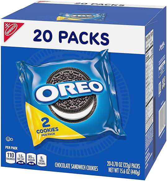 OREO Chocolate Sandwich Cookies, 20 Snack Packs (2 Cookies Per Pack) - Image 16