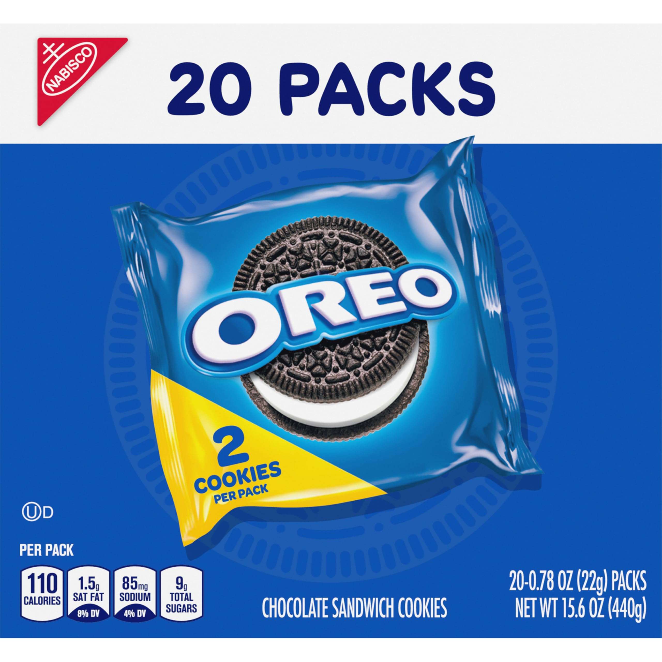 OREO Chocolate Sandwich Cookies, 20 Snack Packs (2 Cookies Per Pack) - Image 17