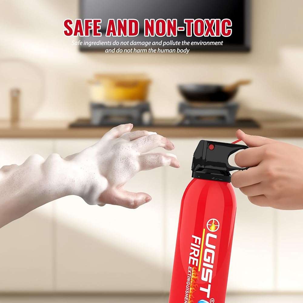 Ougist Small Portable Fire Extinguisher for Home and Kitchen, 21oz Each, 6-Pack, Water-Based Fire Extinguishers for Quick Emergency Response, Prevent Re-Ignition, Ideal for Vehicle and Camping, MSJ620 - Image 4