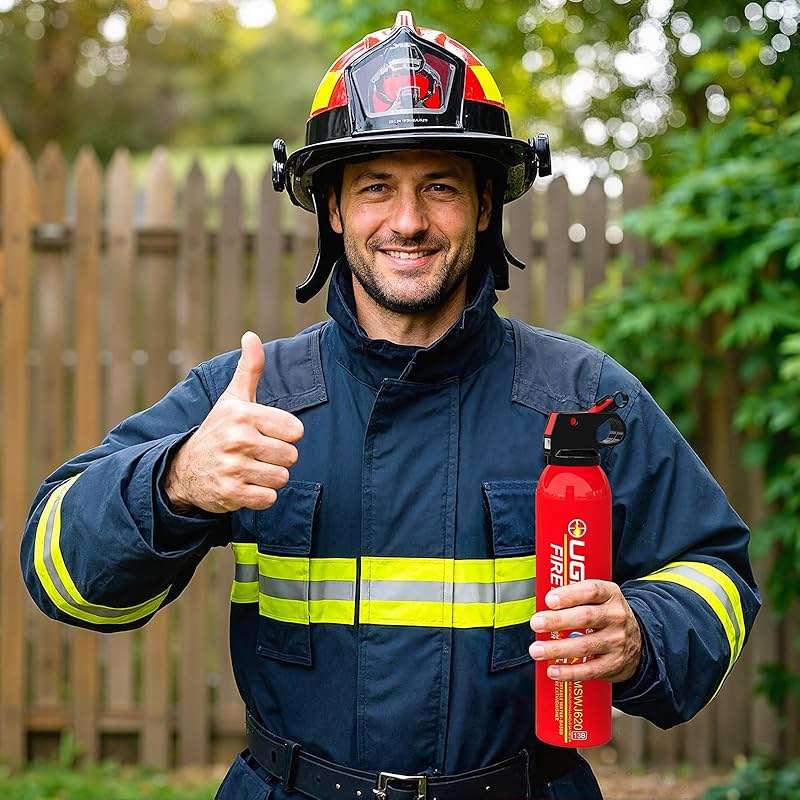 Ougist Small Portable Fire Extinguisher for Home and Kitchen, 21oz Each, 6-Pack, Water-Based Fire Extinguishers for Quick Emergency Response, Prevent Re-Ignition, Ideal for Vehicle and Camping, MSJ620 - Image 7