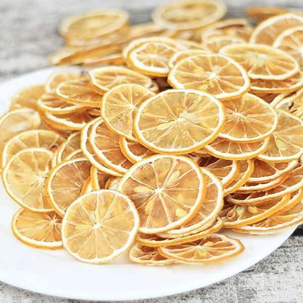 Mkostlich Dried Lemon Slices Bulk, Sour Sweet and Refreshing Citrus Fruit Tea, Natural Dehydrated Lemon Slices for Cocktails Garnish/Tea/Baking, No Sugar Added(250g/8.81oz) - Image 3