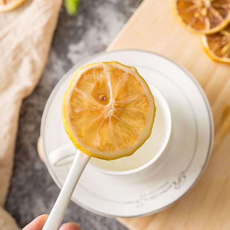Mkostlich Dried Lemon Slices Bulk, Sour Sweet and Refreshing Citrus Fruit Tea, Natural Dehydrated Lemon Slices for Cocktails Garnish/Tea/Baking, No Sugar Added(250g/8.81oz) - Image 5