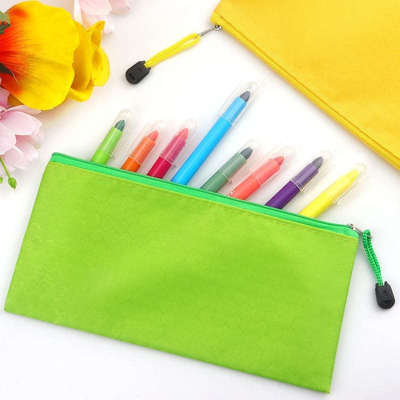 Tamaki 12 Pack Zipper Pouch, Bulk Waterproof Pouch Cases, Multi-Purpose Organizer Bags for Office Supplies, Travel Accessories - Image 2