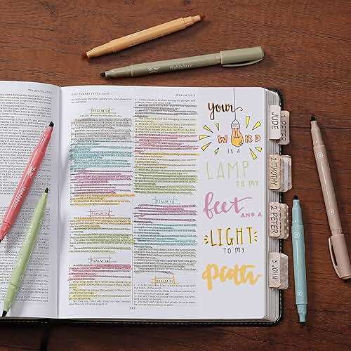 Mr. Pen- Dual Tip Highlighters, 8 Pack, Fine & Chisel, Cute Highlighters Assorted Colors, Dual Tip Markers - Image 2