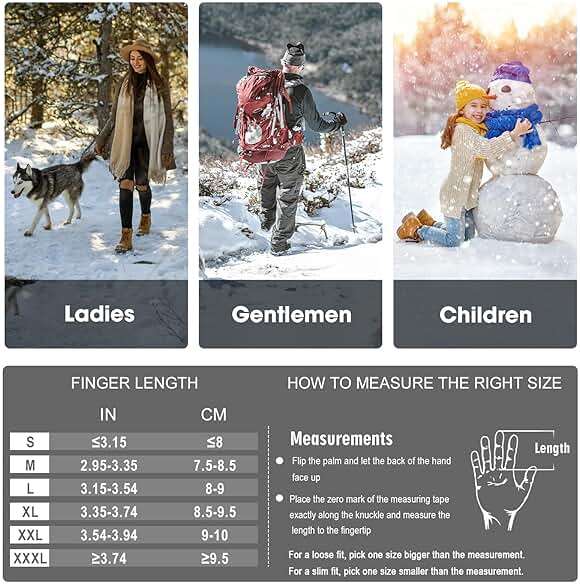 Rahhint Wool Winter Gloves Men Women Fleece lined Knit Gloves with Touchscreen Fingers Insulated Gloves Keep Hand Warm Gift - Image 6