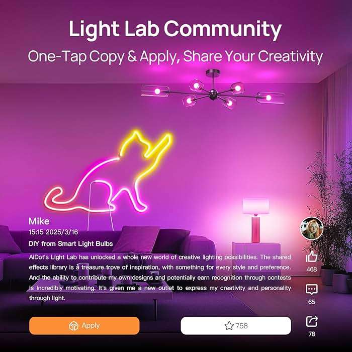 Linkind Smart Light Bulbs, Smart Bulb that Work with Alexa, Google Home, AiDot, LED Light Bulbs Color Changing RGBTW, 104 Preset Scene, Music Sync, Dotis, A19 E26 2.4G WiFi Bluetooth 60W 800LM, 4Pack - Image 7