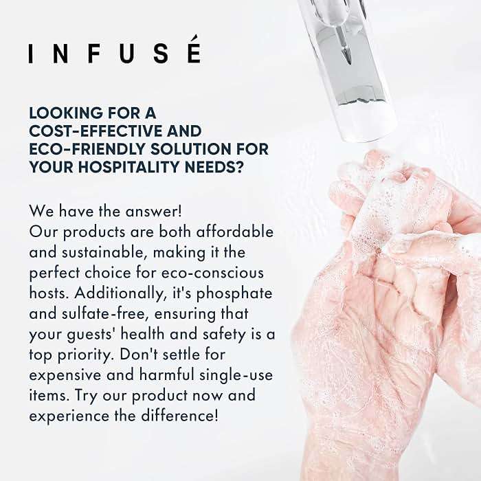 Infuse Hotel Hand & Body Wash | 1 Gallon | For Hospitality & Vacation Rentals to Refill Dispensers | (4 Gallons) - Image 5