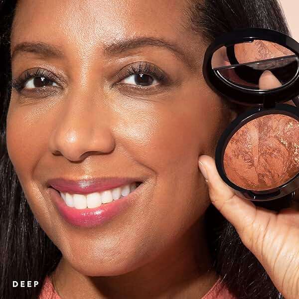 LAURA GELLER NEW YORK Baked Bronze-n-Brighten Bronzer Powder - Deep and Bronzer Makeup Brush - Vegan Bristles - Image 9