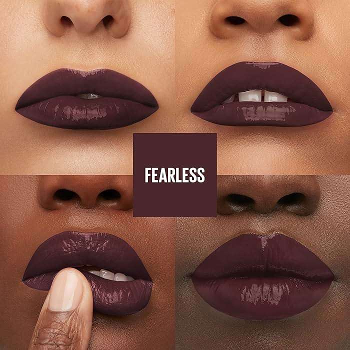 Maybelline Super Stay Vinyl Ink Longwear No-Budge Liquid Lipcolor Makeup, Highly Pigmented Color and Instant Shine, Fearless, Brown Lipstick, 0.14 fl oz, 1 Count - Image 3