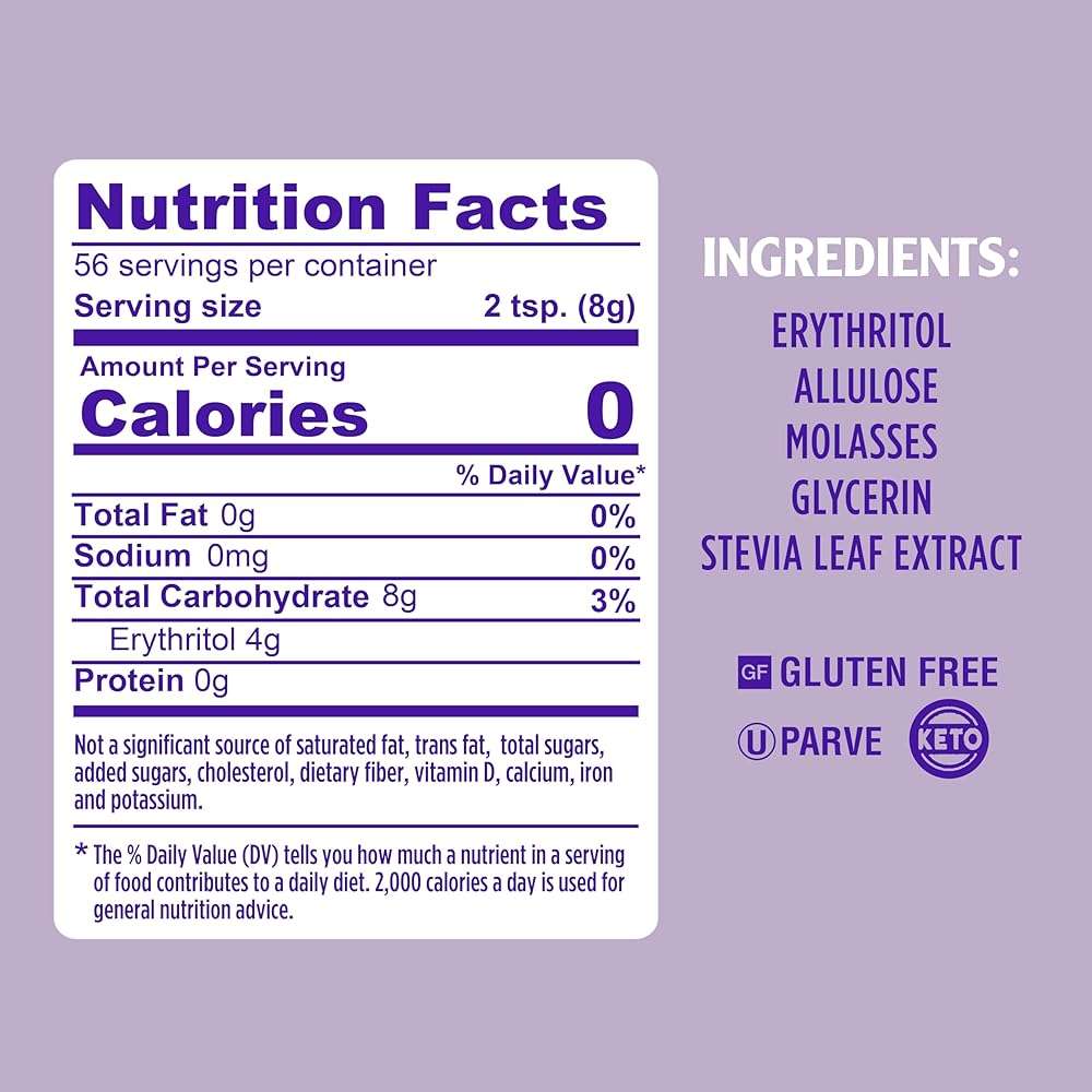 SPLENDA Magic Baker Brown Zero Calorie Plant Based Granulated Baking Blend with Stevia, Erythritol and Allulose – Zero Sugar, Keto Friendly, 1lb (16 oz) Pouch (Pack of 1) - Image 2