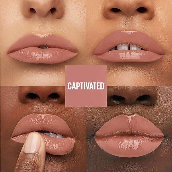 Maybelline Super Stay Vinyl Ink Longwear No-Budge Liquid Lipcolor Makeup, Highly Pigmented Color and Instant Shine, Captivated, Pink Lipstick, 0.14 fl oz, 1 Count - Image 3