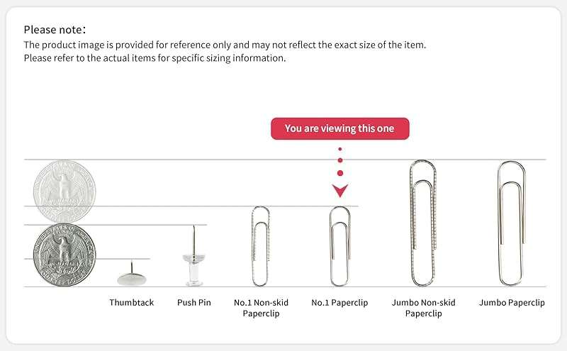 PAPERPAL Paperclips for Office School & Personal Use, #1 Smooth Paper Clip (1-2/7"), 2000 Medium Paper Clips (20 Boxes of 100 Each), Silver | Value bulk pack of 2,000 medium paper clips for offices, schools and businesses, packed in 20 boxes of 100 each. - Image 9