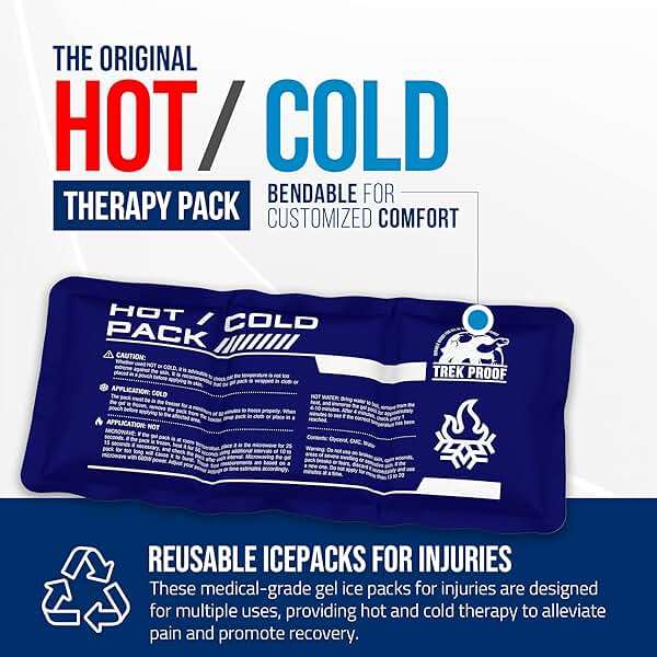 Flexible Ice Pack for Pain Relief - Reusable Gel Pack for Knee, Shoulder, Ankle, Back, and More - Bendable for Customized Comfort - Image 4