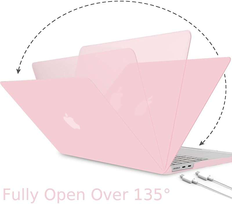 B BELK Compatible with MacBook Air 13.6 inch Case M5 2026 2025 2024 2023 2022 M4 M3 M2 A3449 A3240 A3113 A2681 Liquid Retina Display, Plastic Hard Shell Case+Keyboard Cover+Screen Protector, Baby Pink - Image 5