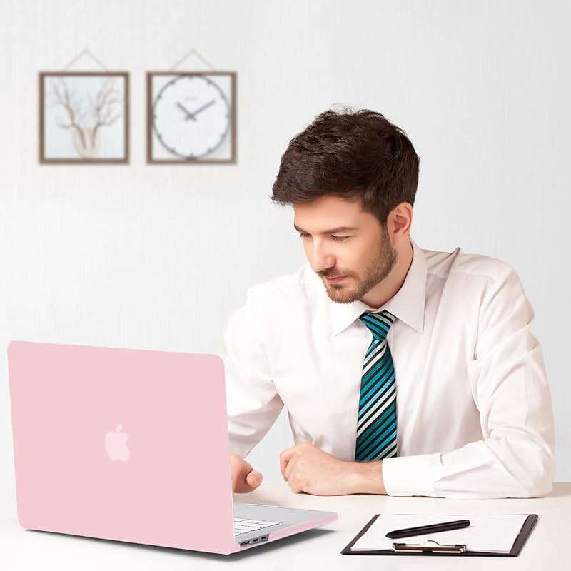 B BELK Compatible with MacBook Air 13.6 inch Case M5 2026 2025 2024 2023 2022 M4 M3 M2 A3449 A3240 A3113 A2681 Liquid Retina Display, Plastic Hard Shell Case+Keyboard Cover+Screen Protector, Baby Pink - Image 6