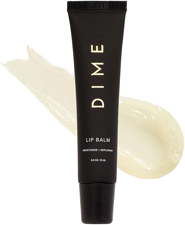 DIME Beauty Lip Balm - Hydrating Clear Lip Balm with Shea Butter, Meadowfoam Seed Oil & Phytosterols, Anti-Aging Lip Treatment for Dry Lips, 0.5 oz / 15 ml - Image 1