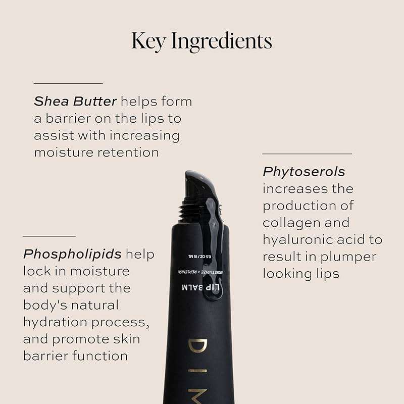 DIME Beauty Lip Balm - Hydrating Clear Lip Balm with Shea Butter, Meadowfoam Seed Oil & Phytosterols, Anti-Aging Lip Treatment for Dry Lips, 0.5 oz / 15 ml - Image 8